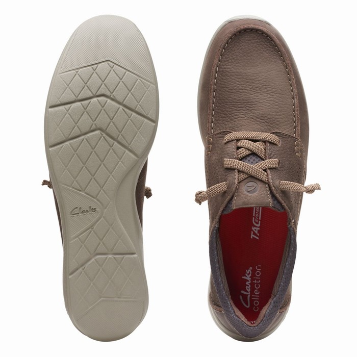 Baskets Clarks Gorwin Moc Homme Marron | TUPHKJOR