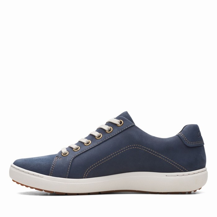 Baskets Clarks Nalle Dentelle Femme Bleu Marine | KV2DPKRH