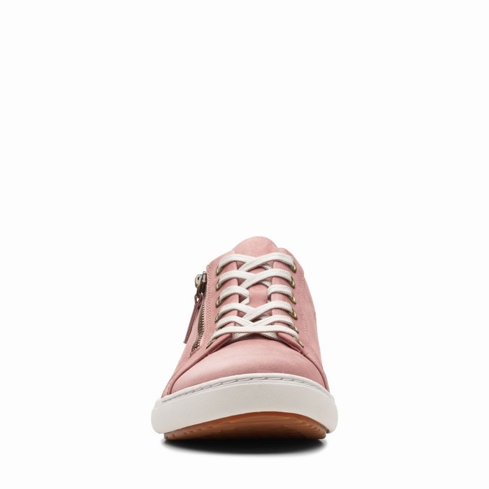 Baskets Clarks Nalle Dentelle Femme Rose | 53SRBGVV