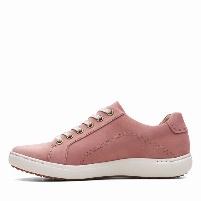 Baskets Clarks Nalle Dentelle Femme Rose | 53SRBGVV