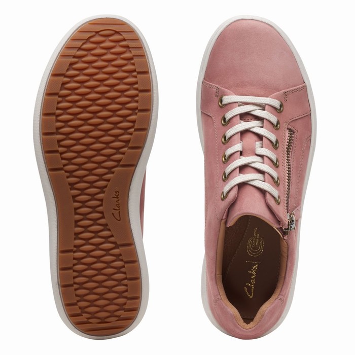 Baskets Clarks Nalle Dentelle Femme Rose | 53SRBGVV