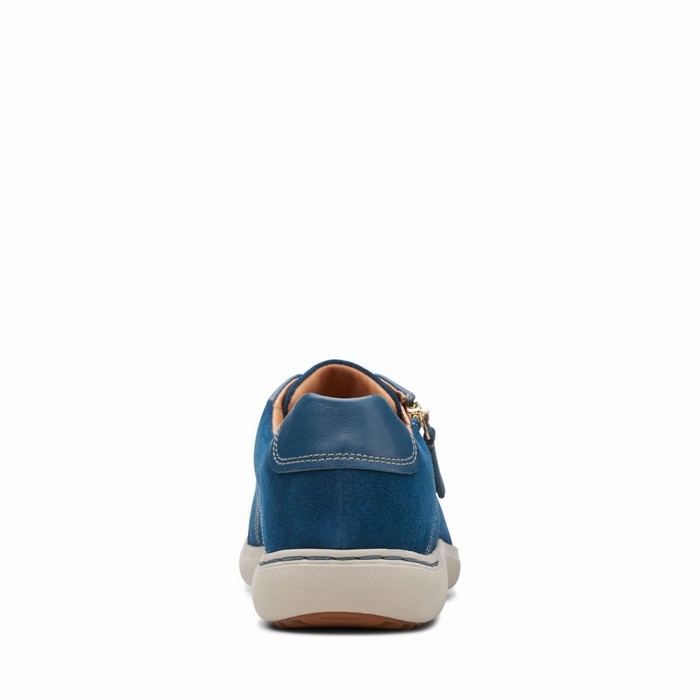 Baskets Clarks Nalle Dentelle Femme Turquoise | HWIXLMUP