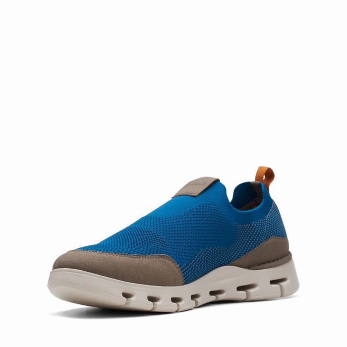 Baskets Clarks Nature X Ease Homme Bleu | OW2KVDSM