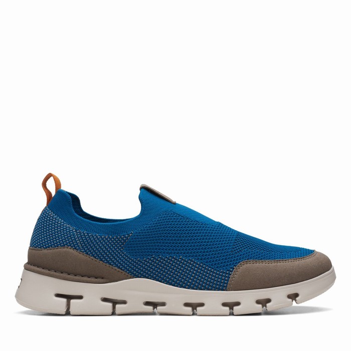 Baskets Clarks Nature X Ease Homme Bleu | OW2KVDSM