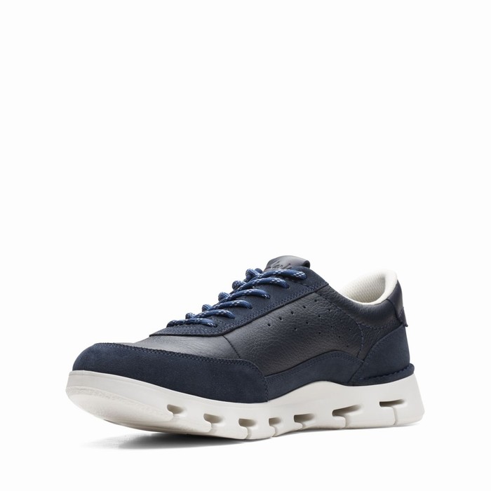 Baskets Clarks Nature X One Homme Bleu Marine | 1ZVDKPWK