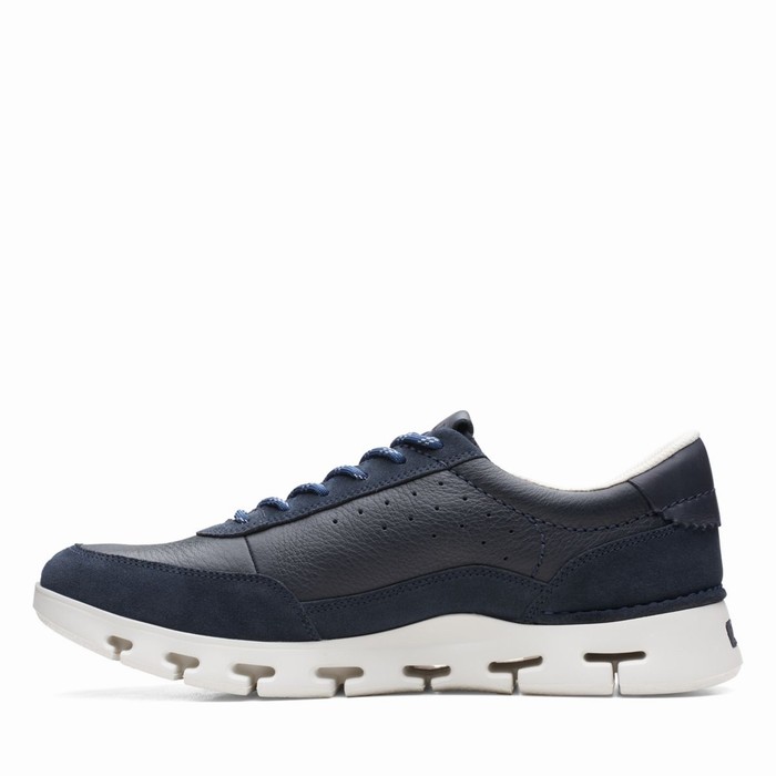 Baskets Clarks Nature X One Homme Bleu Marine | 1ZVDKPWK