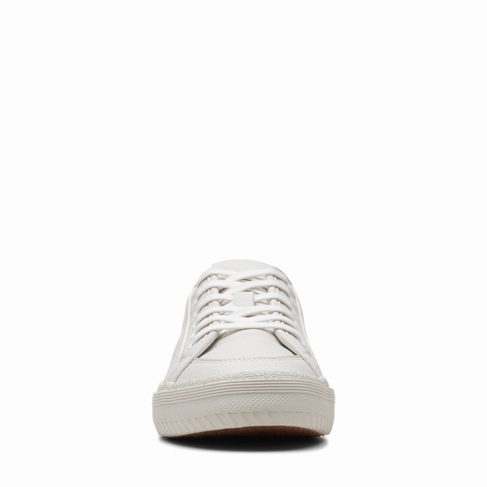 Baskets Clarks Roxby Dentelle Femme Blanche | 8JJHLA3V