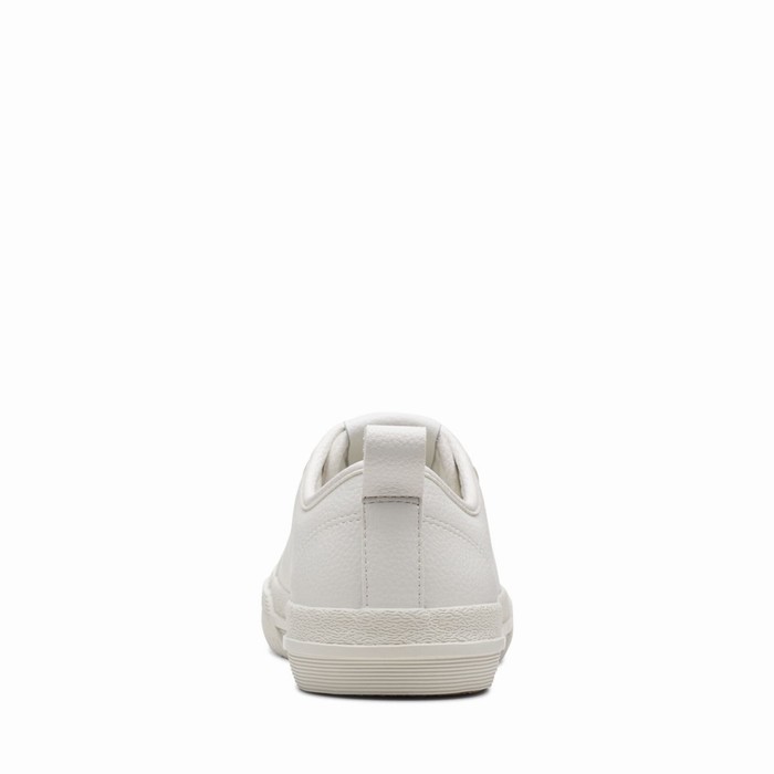 Baskets Clarks Roxby Dentelle Femme Blanche | 8JJHLA3V