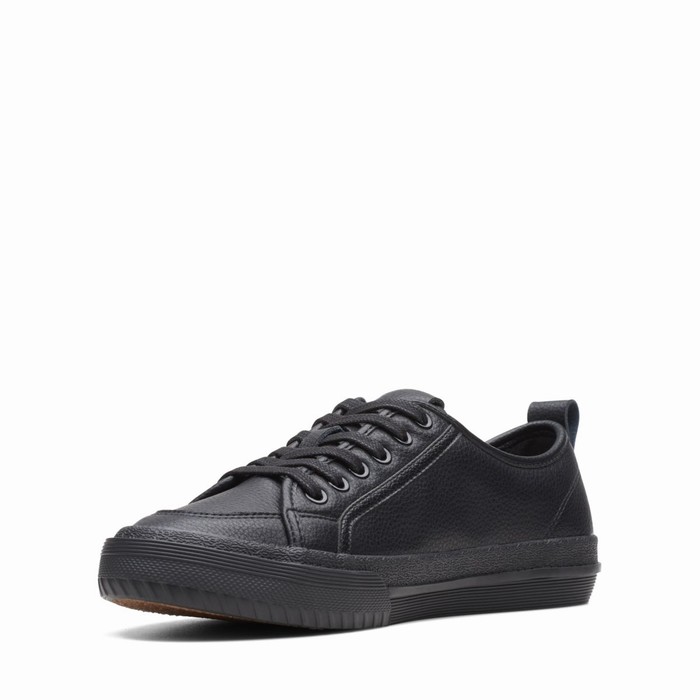 Baskets Clarks Roxby Dentelle Femme Noir | L6YQSCPM