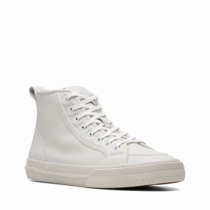 Baskets Clarks Roxby Hi Femme Blanche | NWHHIJLO