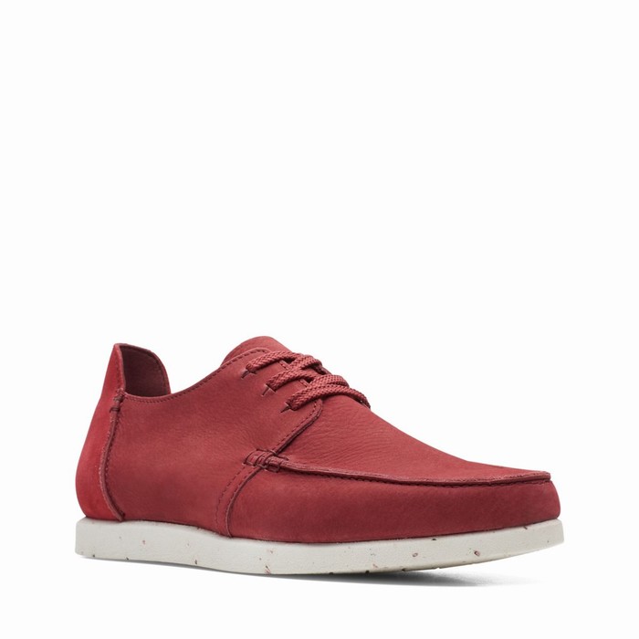 Baskets Clarks Shacre Lite Low Homme Rouge Foncé | 61THAXWZ