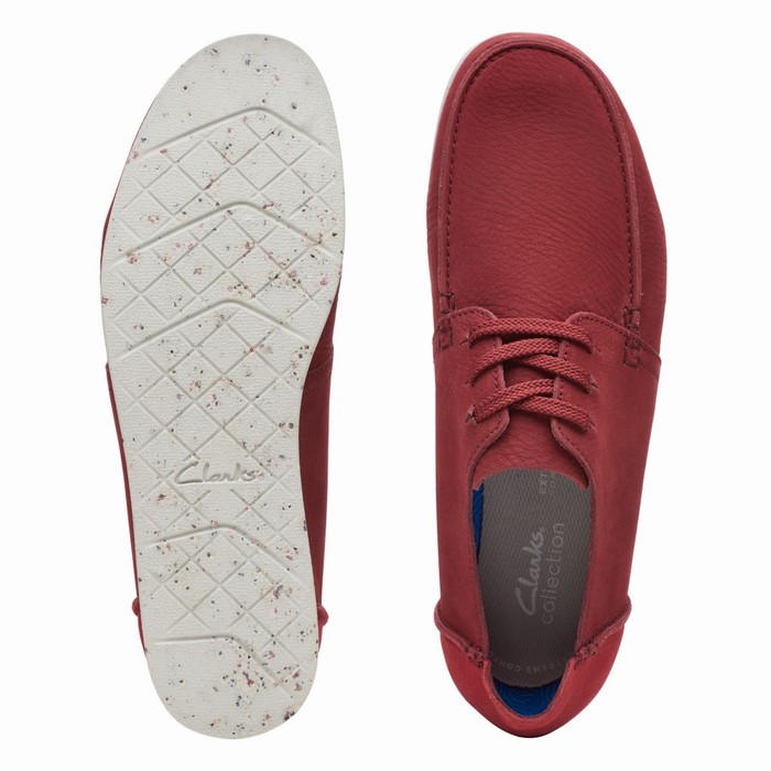 Baskets Clarks Shacre Lite Low Homme Rouge Foncé | 61THAXWZ