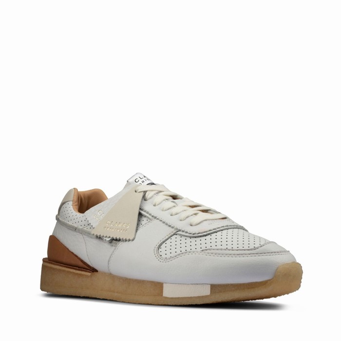 Baskets Clarks Tor Run Femme Blanche | 4HOLSTFZ