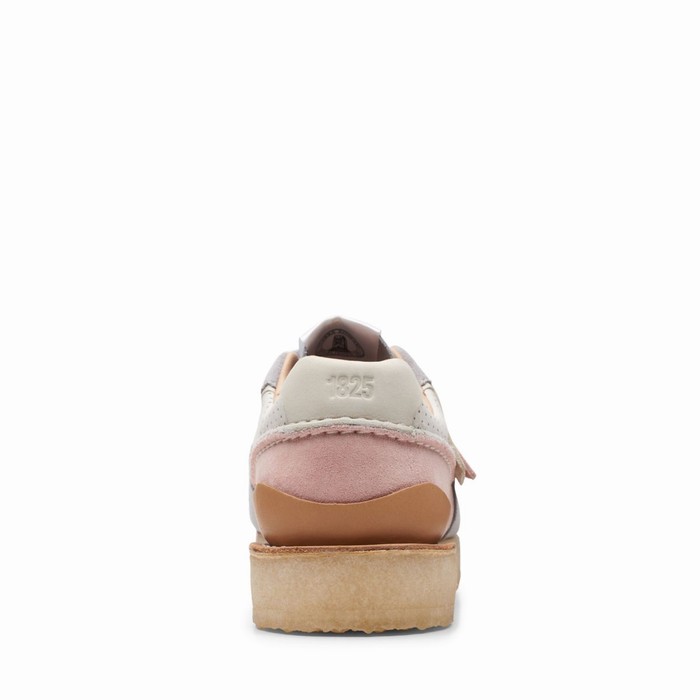 Baskets Clarks Tor Run Femme Rose Clair Multicolore | ZC0DIP8K