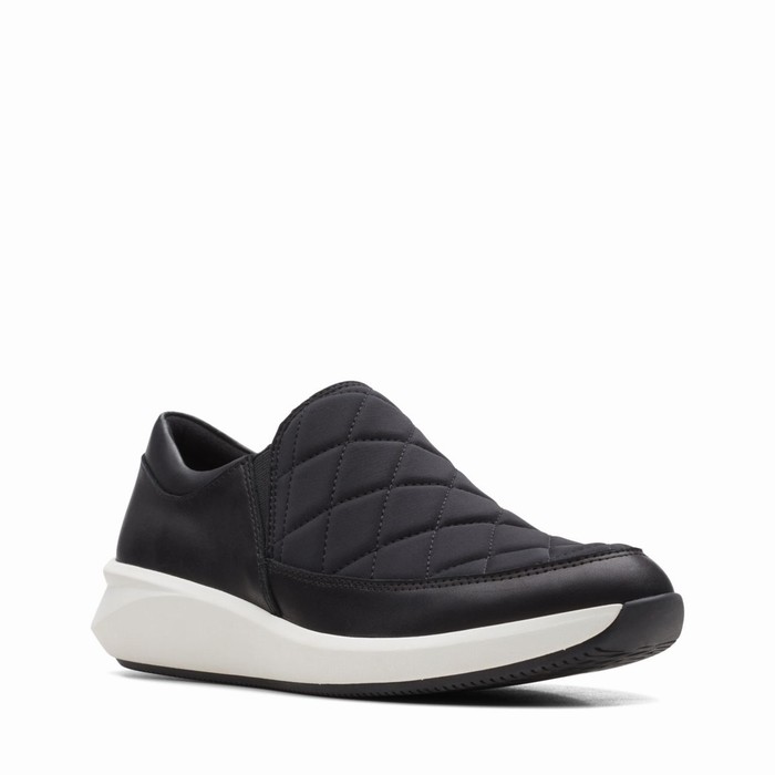 Baskets Clarks Un Rio Spark Femme Noir | UYVNRLAB