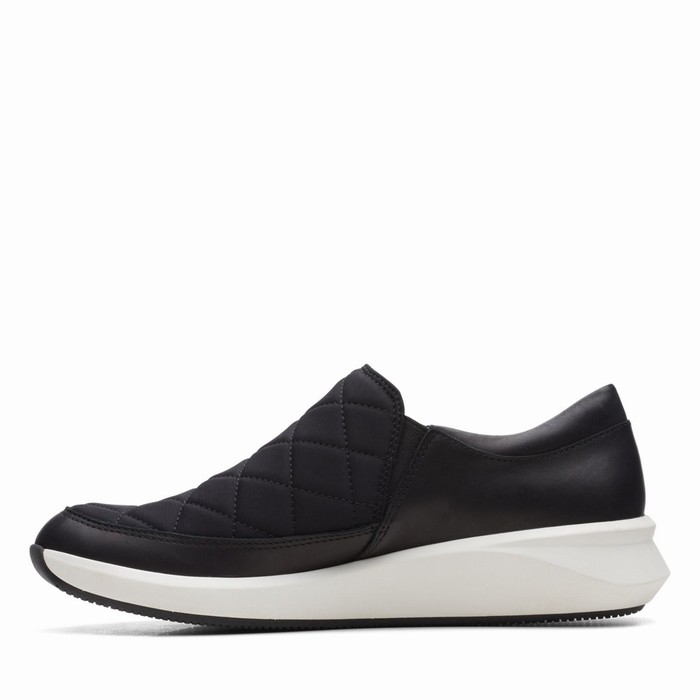 Baskets Clarks Un Rio Spark Femme Noir | UYVNRLAB