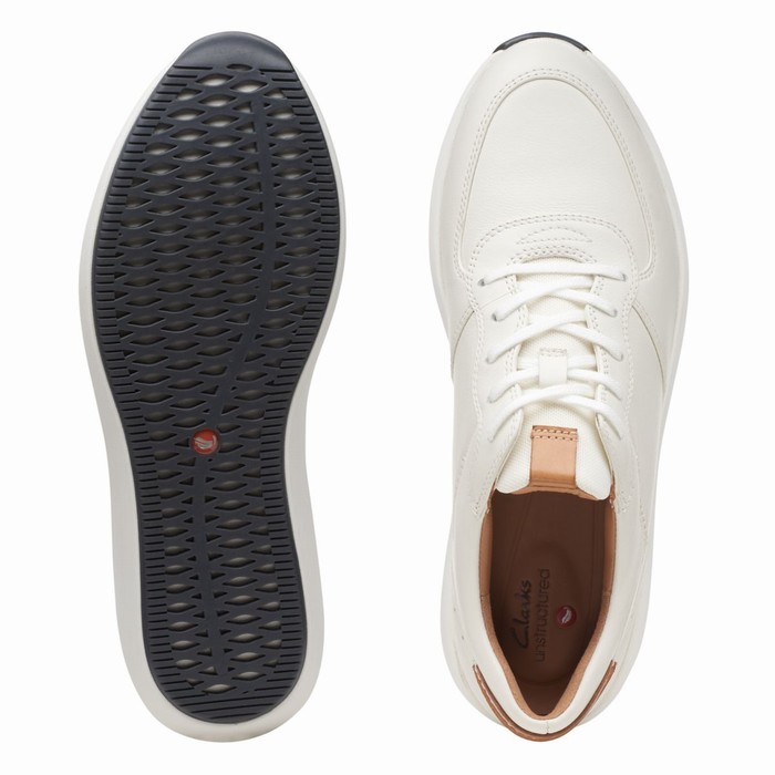 Baskets Clarks Un Rio Sprint Femme Blanche | FHHSQV2C