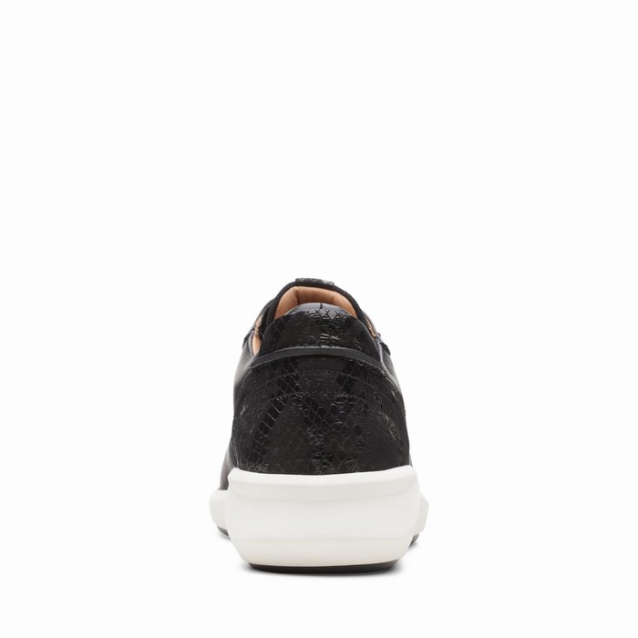 Baskets Clarks Un Rio Sprint Femme Noir | NXIJ7TKP