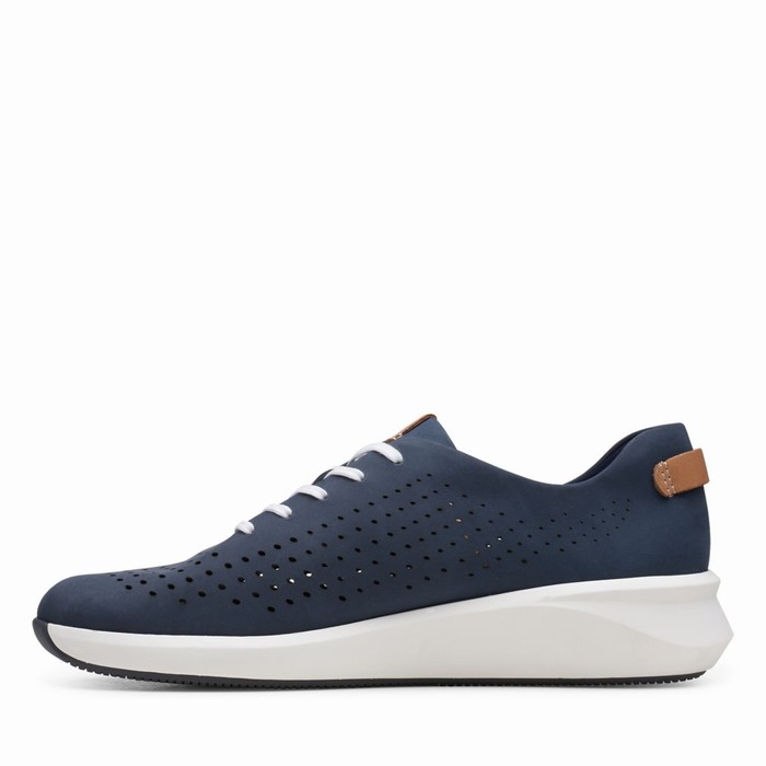 Baskets Clarks Un Rio Tie Femme Bleu Marine | VBCTZF5B