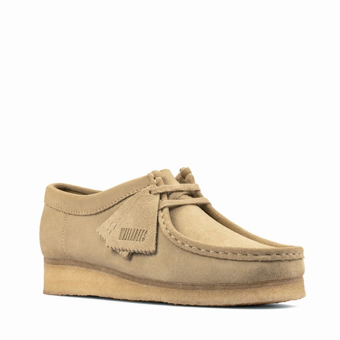 Baskets Clarks Wallabee Femme Beige | BV59LROS