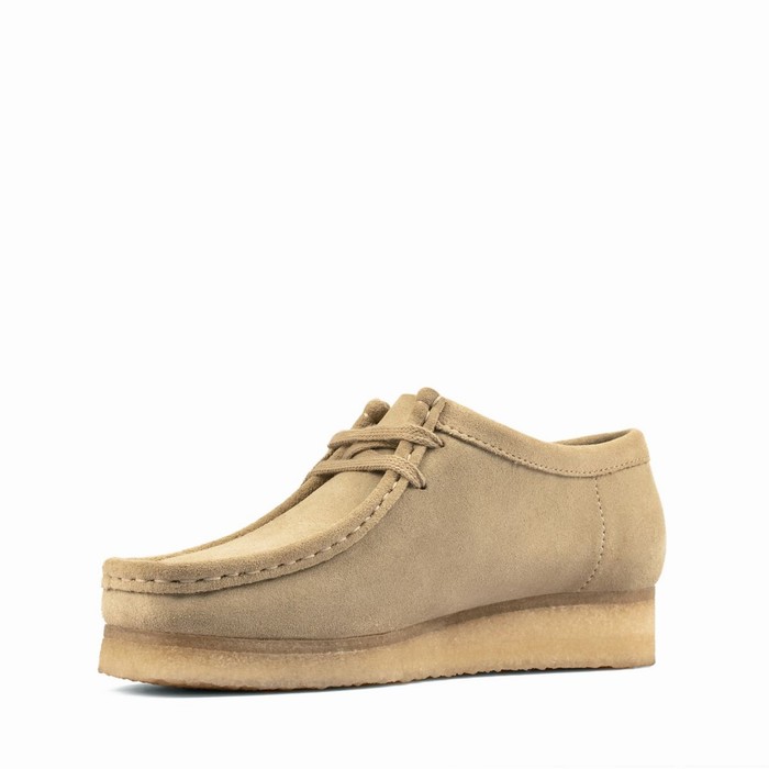 Baskets Clarks Wallabee Femme Beige | BV59LROS