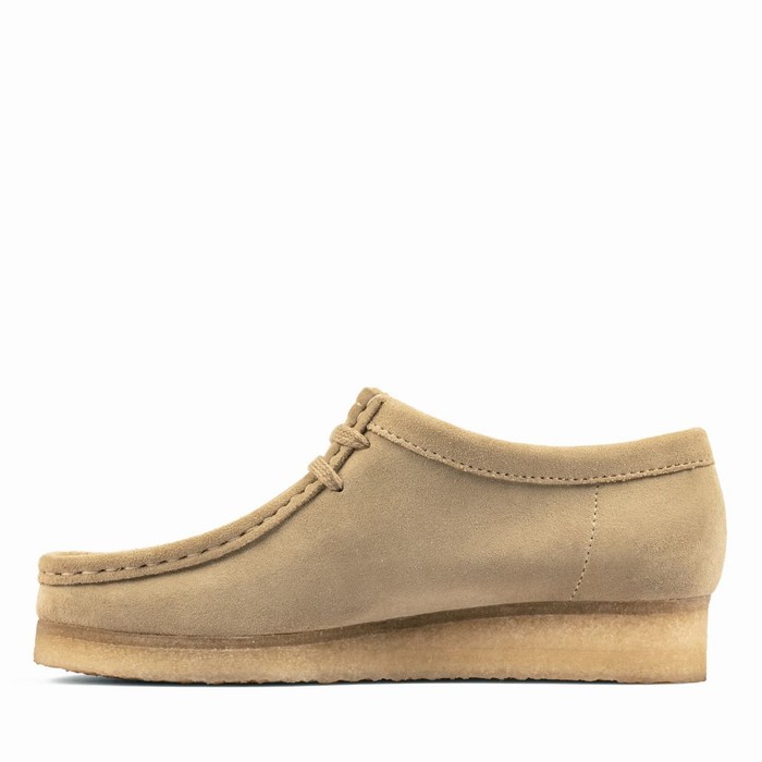 Baskets Clarks Wallabee Femme Beige | BV59LROS