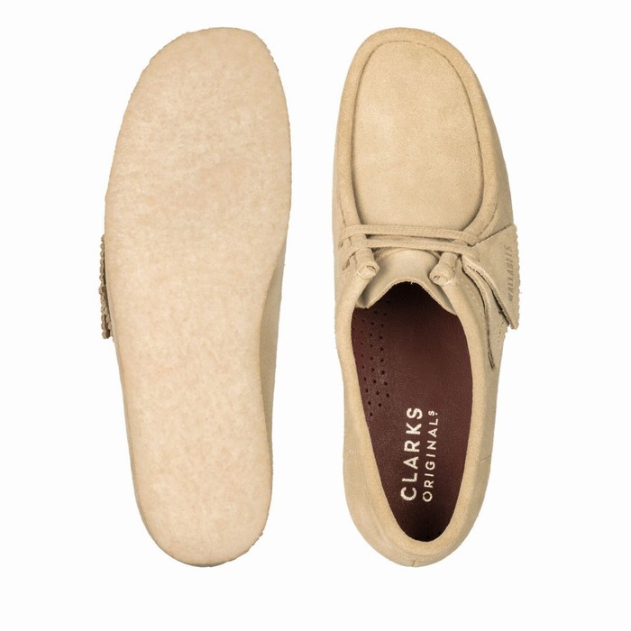 Baskets Clarks Wallabee Femme Beige | BV59LROS