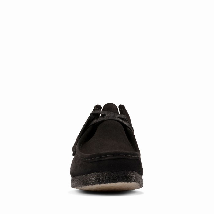 Baskets Clarks Wallabee Femme Noir | PLWRI6JV