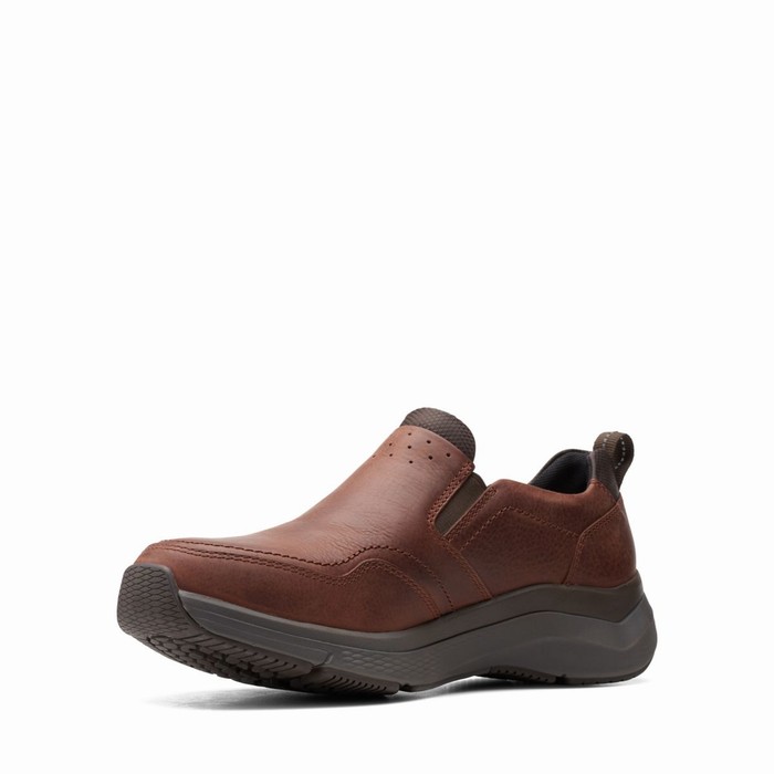 Baskets Clarks Wave 2.0 Edge Homme Marron | RCVQIPUF