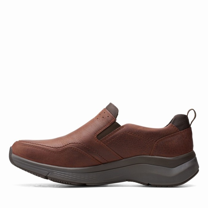 Baskets Clarks Wave 2.0 Edge Homme Marron | RCVQIPUF