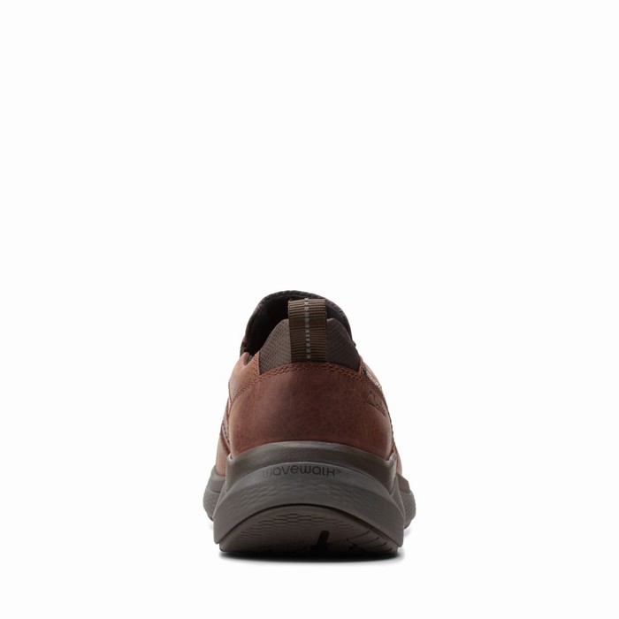 Baskets Clarks Wave 2.0 Edge Homme Marron | RCVQIPUF