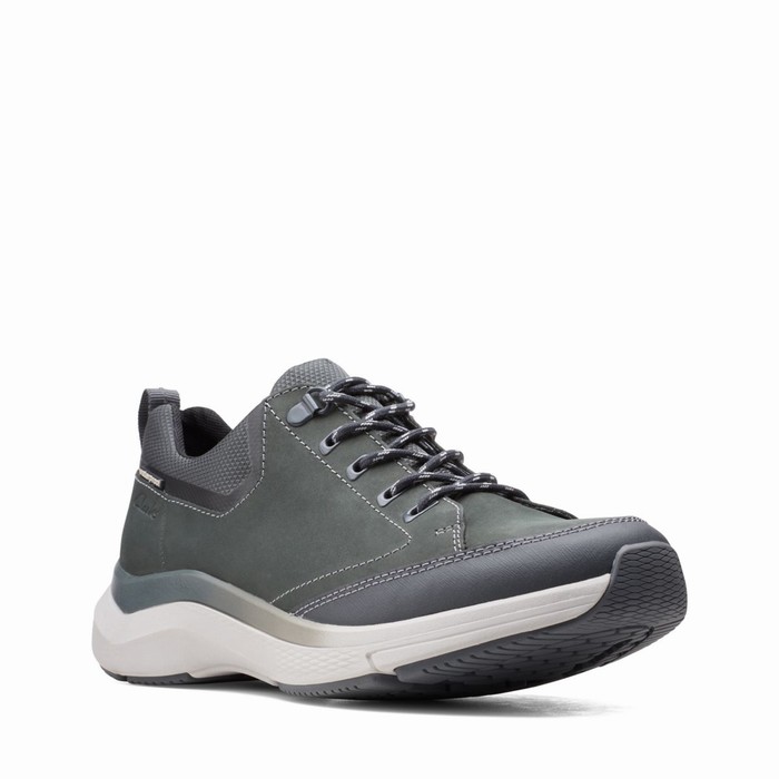 Baskets Clarks Wave 2.0 Vibe Homme Grise Foncé | KJVQ6RNV