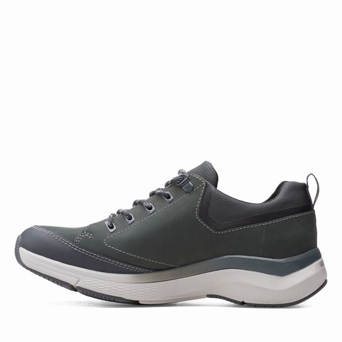 Baskets Clarks Wave 2.0 Vibe Homme Grise Foncé | KJVQ6RNV