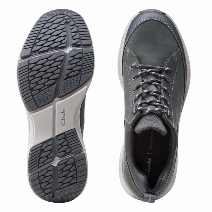 Baskets Clarks Wave 2.0 Vibe Homme Grise Foncé | KJVQ6RNV