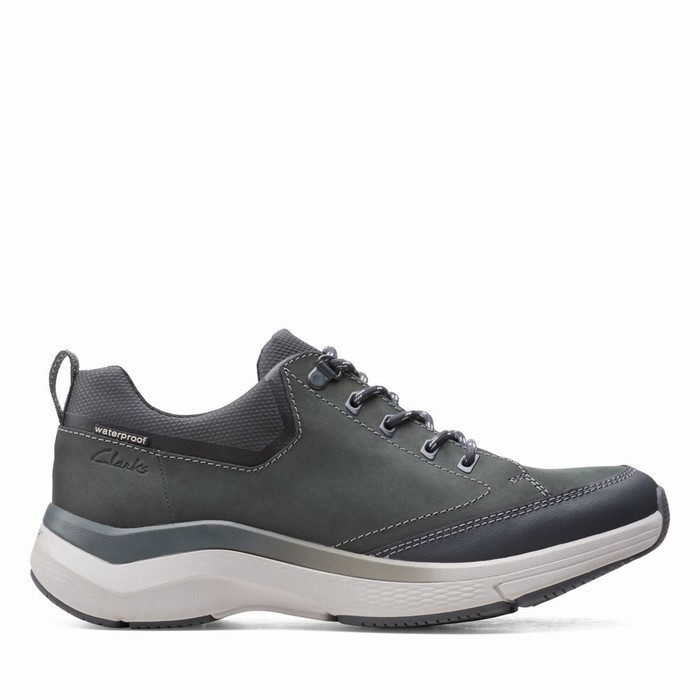 Baskets Clarks Wave 2.0 Vibe Homme Grise Foncé | KJVQ6RNV