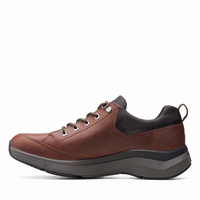 Baskets Clarks Wave 2.0 Vibe Homme Marron | IT1DGU7C