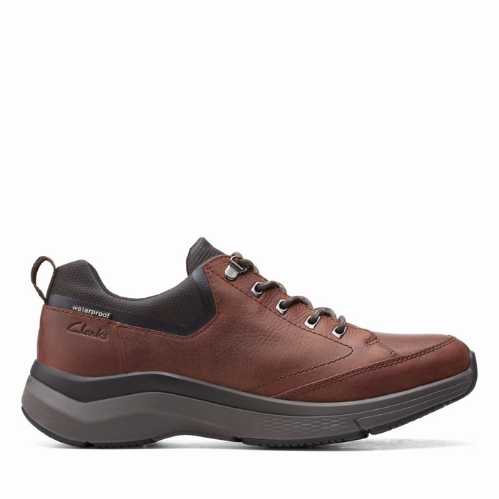 Baskets Clarks Wave 2.0 Vibe Homme Marron | IT1DGU7C