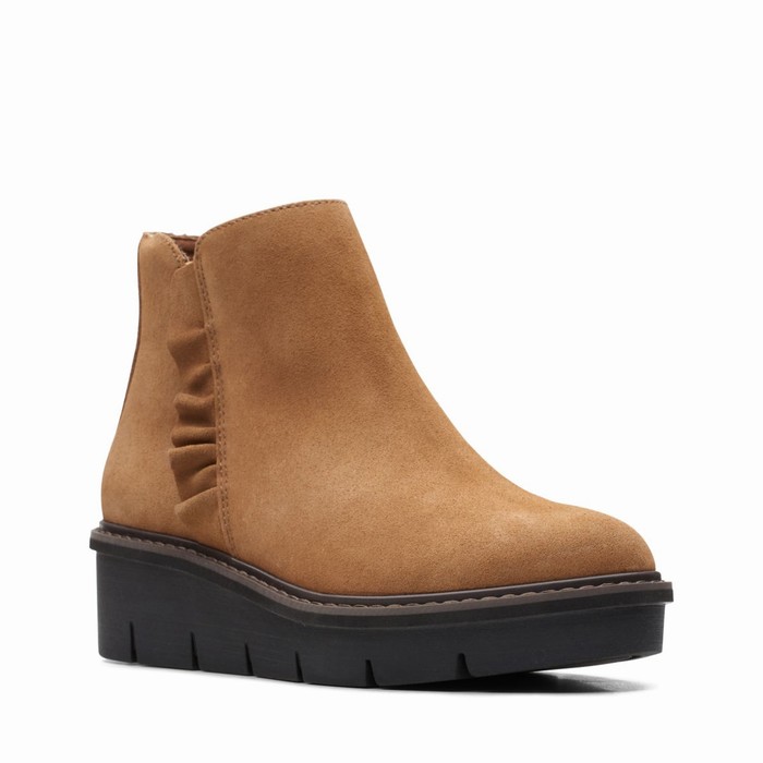 Bottes Clarks Airabell Vibe Femme Kaki Foncé | JQQRT7Y0