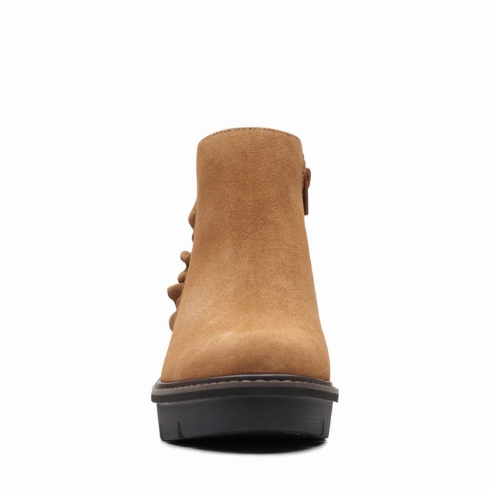 Bottes Clarks Airabell Vibe Femme Kaki Foncé | JQQRT7Y0