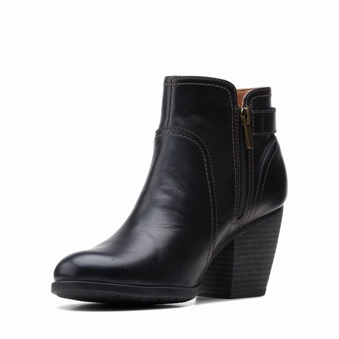 Bottes Clarks Bergen Vibe Femme Noir | DWFK0IYK