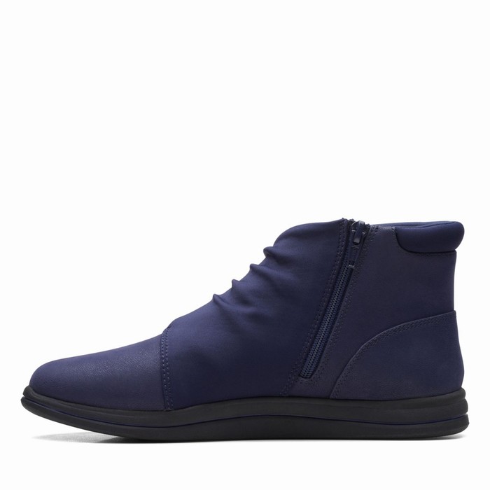 Bottes Clarks Breeze Dusk Femme Bleu Marine | 9ZEBLEO5