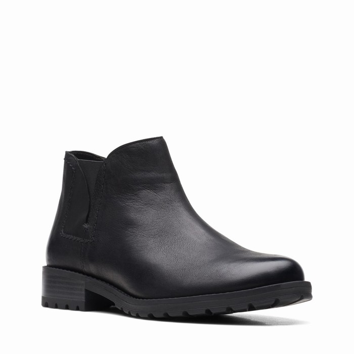 Bottes Clarks Clarkwell Demi Femme Noir | GUWERTTK