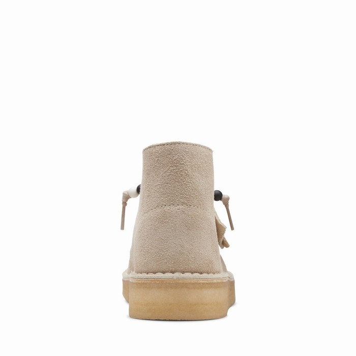 Bottes Clarks Desert Coal Femme Blanche | VN78FTMQ