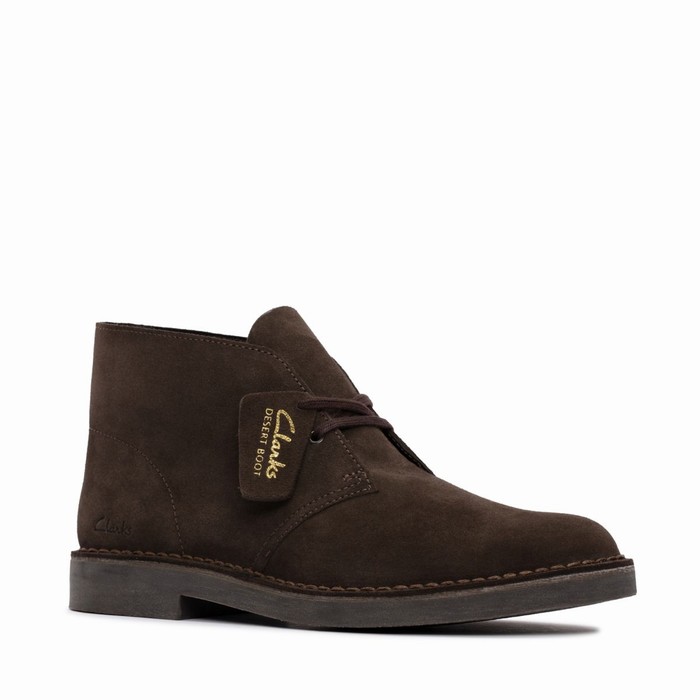 Bottes Clarks Desert Evo Homme Marron Foncé | RSBFIDQZ