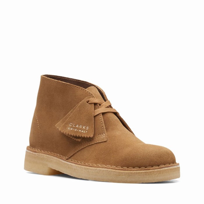 Bottes Clarks Desert Femme Marron Foncé | APJZXWVU