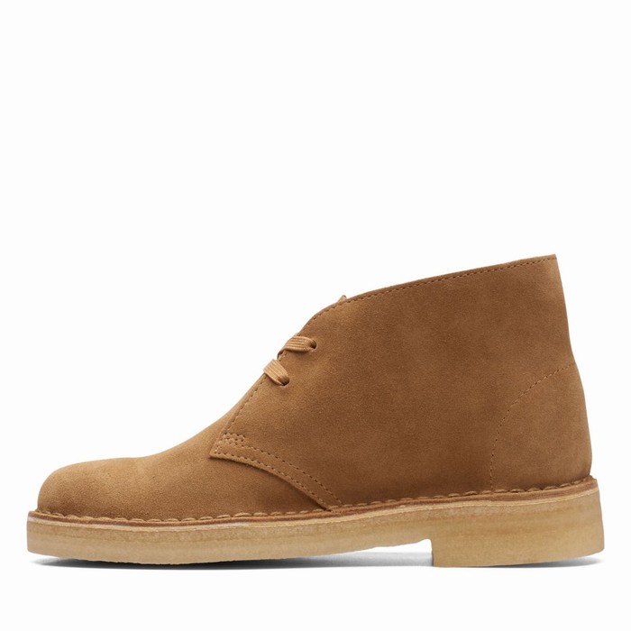 Bottes Clarks Desert Femme Marron Foncé | APJZXWVU