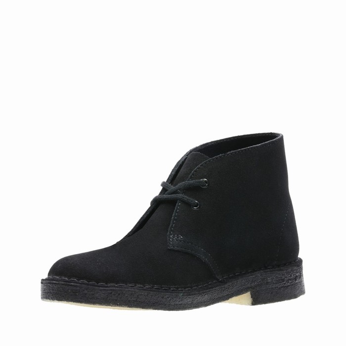 Bottes Clarks Desert Femme Noir | NNBVZGCJ