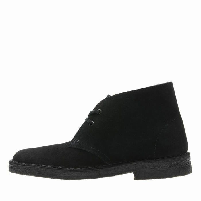 Bottes Clarks Desert Femme Noir | NNBVZGCJ