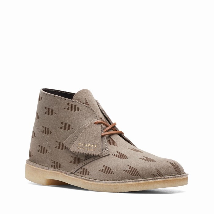 Bottes Clarks Desert Homme Grise | G7FBPR8T