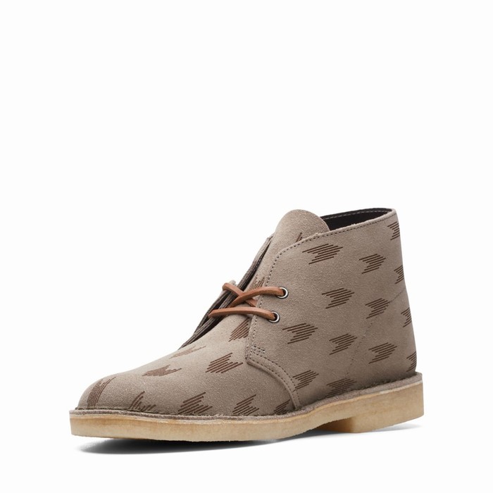 Bottes Clarks Desert Homme Grise | G7FBPR8T